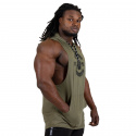 Lawrence Hooded Tank Top, army green, Gorilla Wear