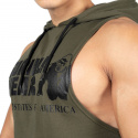 Rogers Hooded Tank Top, army green, Gorilla Wear