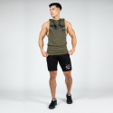 Rogers Hooded Tank Top, army green, Gorilla Wear