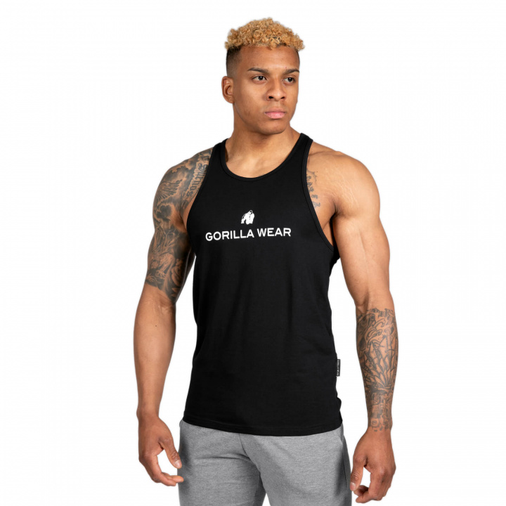 Carter Stretch Tank Top, black, Gorilla Wear i gruppen Herretøj / Overdele / Tanktops hos Sportgymbutikken.dk (GW-90130-900r)