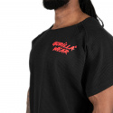 Augustine Old School Work Out Top, black/red, Gorilla Wear