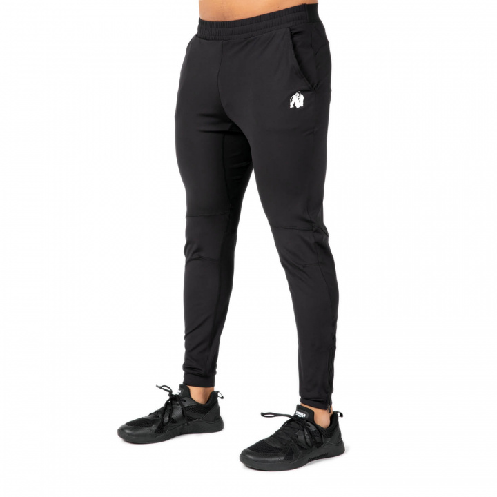 Tjek Hamilton Hybrid Pants, sorte, Gorilla Wear på SportGymButikken.dk