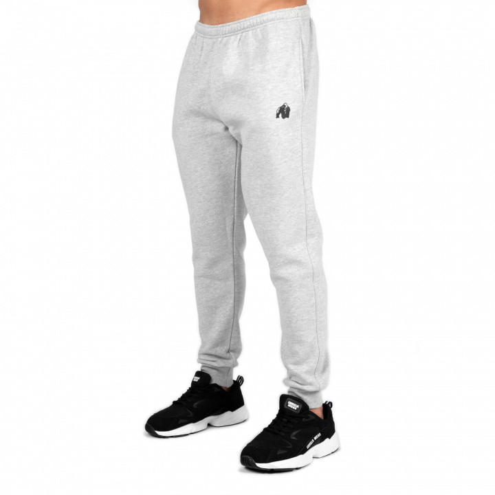 Tjek Kennewick Sweatpants, grå, Gorilla Wear på SportGymButikken.dk