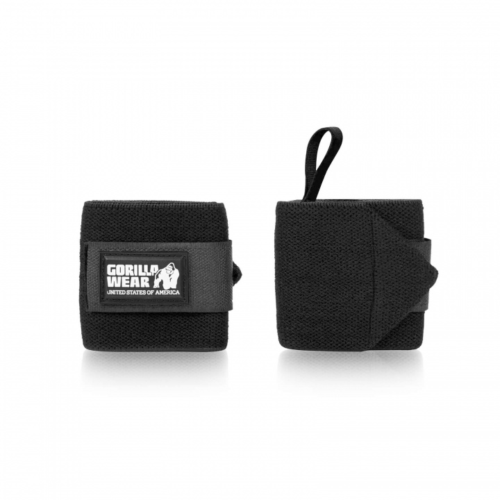 Tjek Wrist Wraps Basic, sort, Gorilla Wear på SportGymButikken.dk