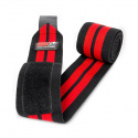 Knee Wraps, black/red, 2 m, Gorilla Wear