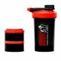 Shaker 2 Go 760 ml, sort/rød, Gorilla Wear