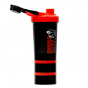 Shaker 2 Go 760 ml, sort/rød, Gorilla Wear