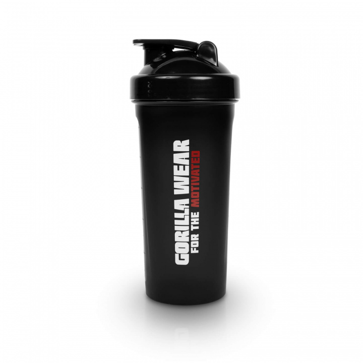 Se Shaker XXL 1000 ml, sort, Gorilla Wear på SportGymButikken.dk