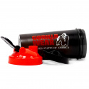 Shaker XXL 1000 ml, sort/rød, Gorilla Wear