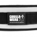 4 Inch Womens Lifting Belt, black/white, Gorilla Wear