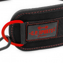 Dip Belt, No Pain No Gain, black/red, C.P. Sports