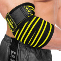 Elbow Wraps Pro, 1.3 m, black/yellow, C.P. Sports