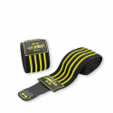 Elbow Wraps Pro, 1.3 m, black/yellow, C.P. Sports