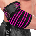 Elbow Wraps Pro, 1.3 m, black/pink, C.P. Sports