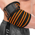 Elbow Wraps Pro, 1.3 m, black/orange, C.P. Sports