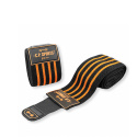 Elbow Wraps Pro, 1.3 m, black/orange, C.P. Sports