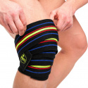 Knee Wraps, black/blue-red-yellow, 2.5 m, C.P. Sports