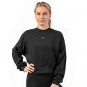 Loose Fit Sweatshirt \'\'Feeling Good\'\', black, Nebbia