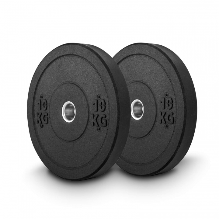 Tjek Hi-Impact Bumper Plates, 2 x 10 kg, Gymstick på SportGymButikken.dk