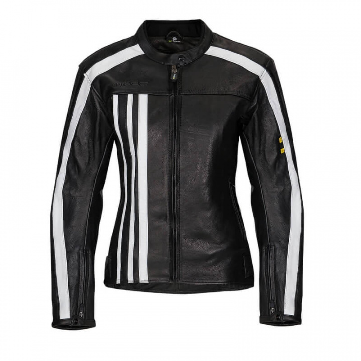 Se MC Jacket / Læderjakke Wmn NF-1173, sort/hvid, W-TEC hos SportGymButik