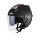 Motorcykelhjelm YM-623, matte black, W-TEC