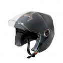 Motorcykelhjelm YM-623, matte black, W-TEC