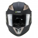 Motorcykelhjelm YM-925, matte black, W-TEC