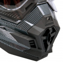 Motorcykelhjelm AP-885, carbon black, W-TEC