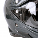 Motorcykelhjelm AP-885, carbon black, W-TEC