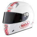 Motorcykelhjelm M5X Daytona, white/red, Bell