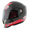 Motorcykelhjelm M6 Carbon Race, black/red, Bell