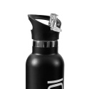 Stainless Steel Water Bottle 600ml, black/white, ICANIWILL