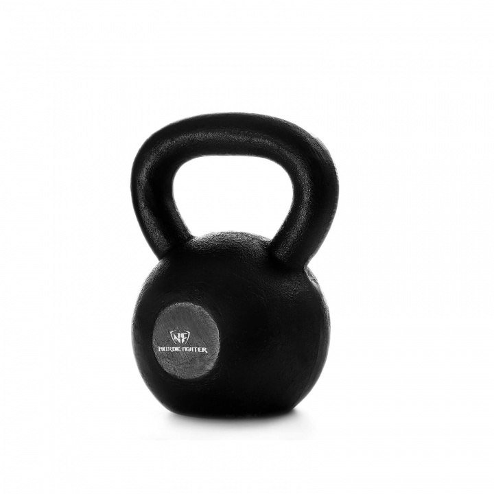 Se Kettlebell Iron Black, 12 kg, Nordic Fighter på SportGymButikken.dk