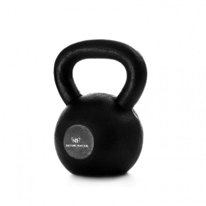 Se Kettlebell Iron Black, 16 kg, Nordic Fighter på SportGymButikken.dk