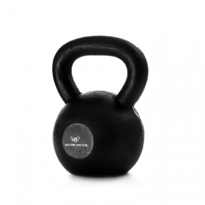 Se Kettlebell Iron Black, 20 kg, Nordic Fighter på SportGymButikken.dk