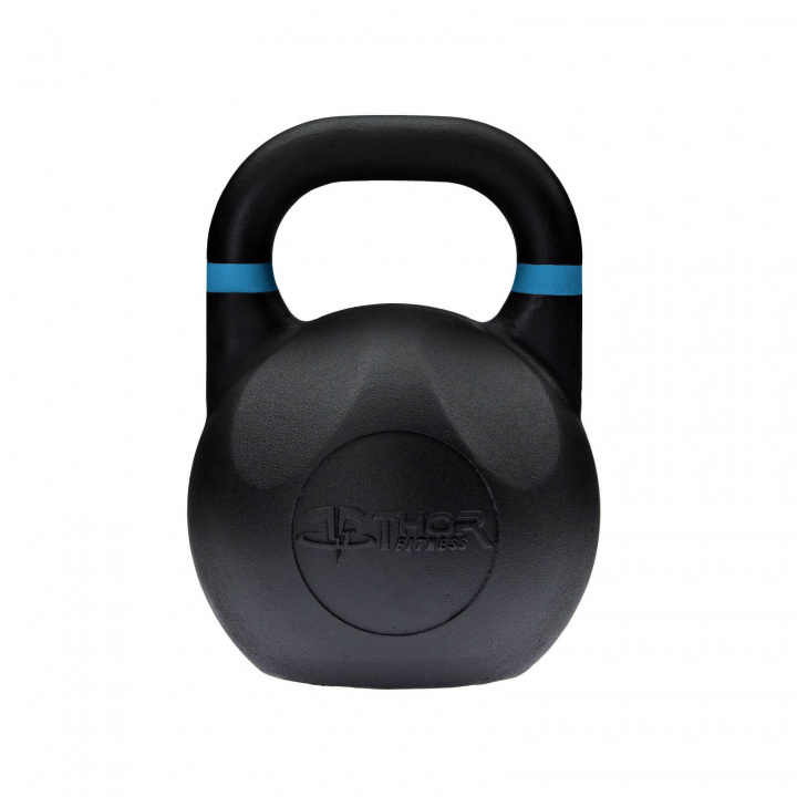 Tjek Competition Kettlebell Black, 12 kg, Thor Fitness på SportGymButiken.s