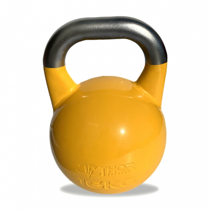 Tjek konkurrencen Kettlebell, 16 kg, Thor Fitness på SportGymButikken.dk