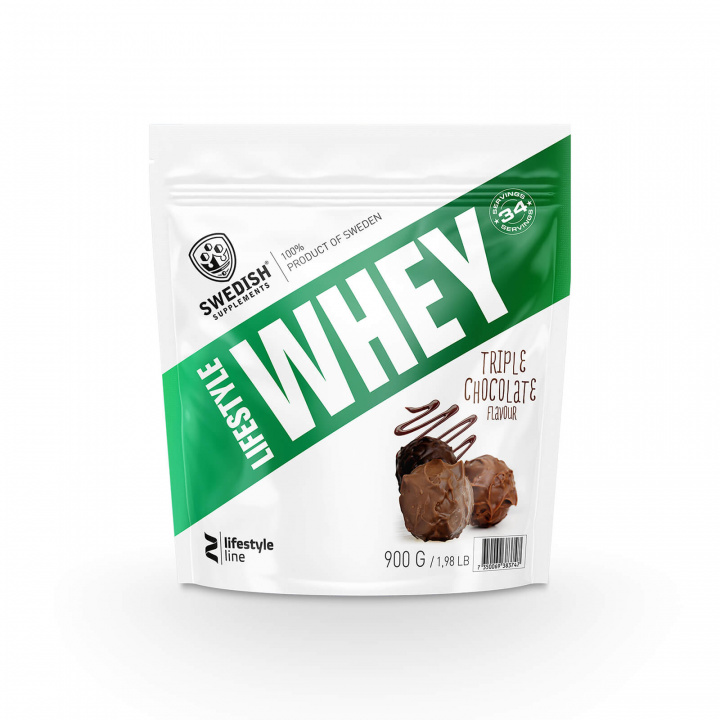 Tjek Lifestyle Whey, 1 kg, Triple Chocolate ud på SportGymButikken.dk