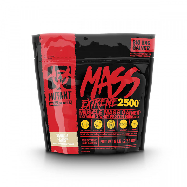 Tjek Mutant Mass Extreme 2500, 2,72 kg, Vanilla Ice Cream hos SportGymButiken.s