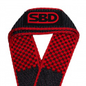 SBD Figure 8 Lifting Straps, black/red, SBD Apparel