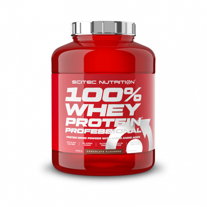 Se 100% Whey Protein Professional, Scitec Nutrition, 2350 g på SportGymB