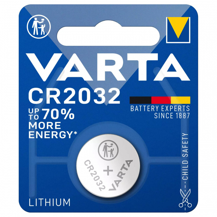 Tjek Batteri CR-2032, Varta på SportGymButikken.dk