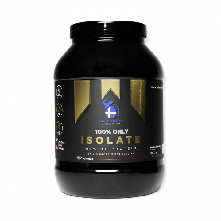 Tjek 100% Only Isolate, 900 g, SHA Nutrition ud på SportGymButikken.dk