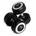 RubberDumbell set, 4-par: 22.5 - 30 kg, Abilica